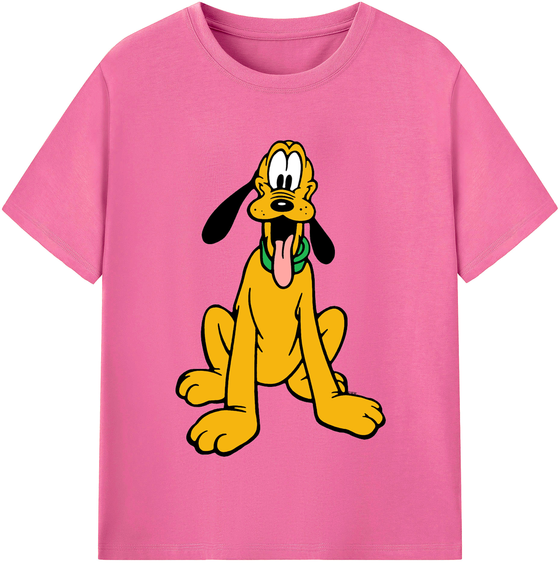 （画像用） ミッキーマウス Mickey Mouse レディースカジュアルプリントTシャツ（綿100％）
